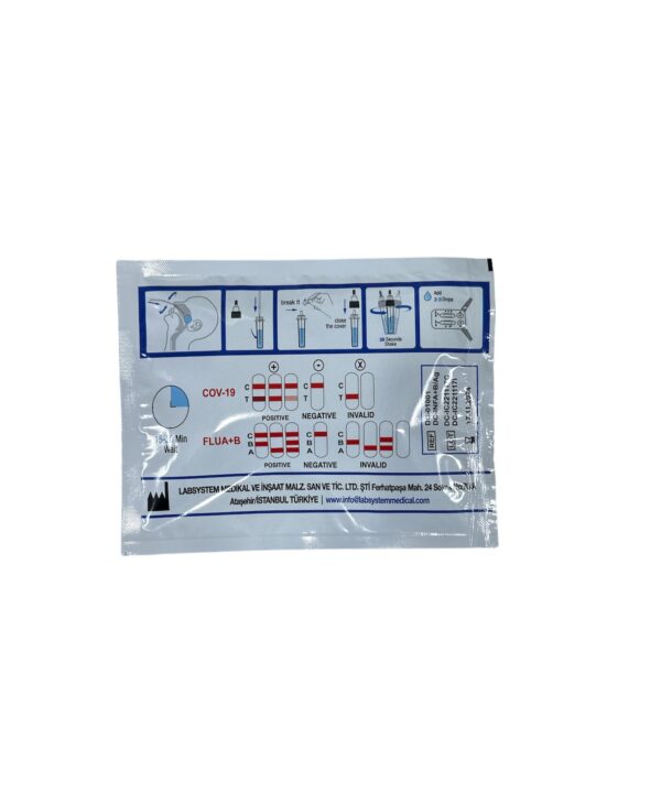 DİAGNOCHECK 2'Lİ TEST INFLUENZA A+B VE COVİD-19 ANTİGEN TESTİ 1 ADET - Görsel 2